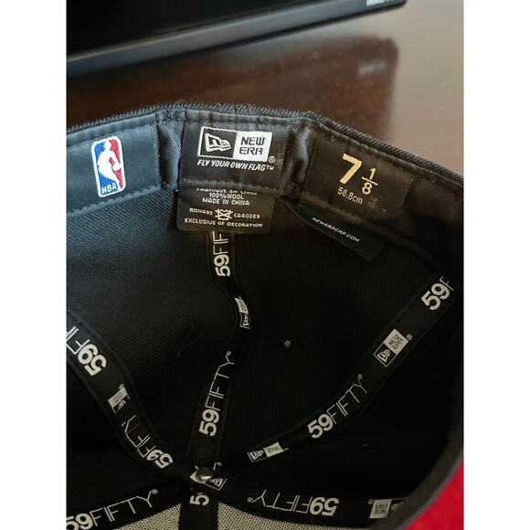 NBA Chicago Bulls New Era 9FIFTY Black Hardwood Classics Snapback Hat Cap - Picture 3 of 7